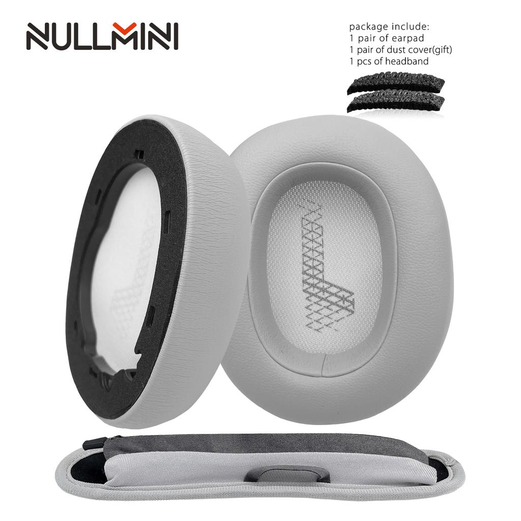 Náhradní náušníky NullMini pro JBL LIVE 650BT, 660NC, DUET NC, E65BTNC Náhlavní souprava Sluchátka Polštář do uší Sluchátka Proteinová kůže
