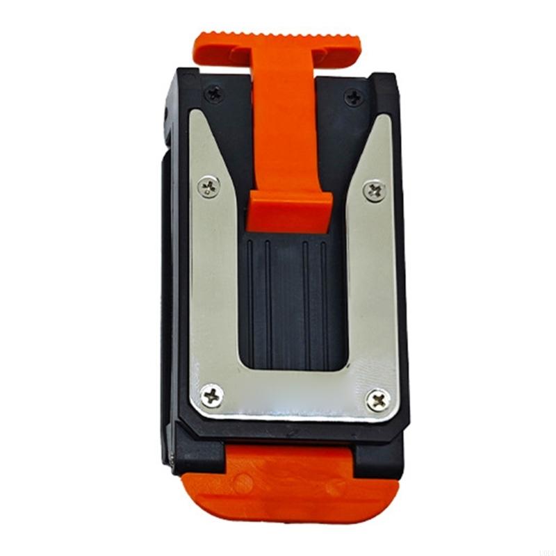 Tool Holder Featuring Automatic Lock System Attachment To Any Work Belt Tape Measure Tool Holsters