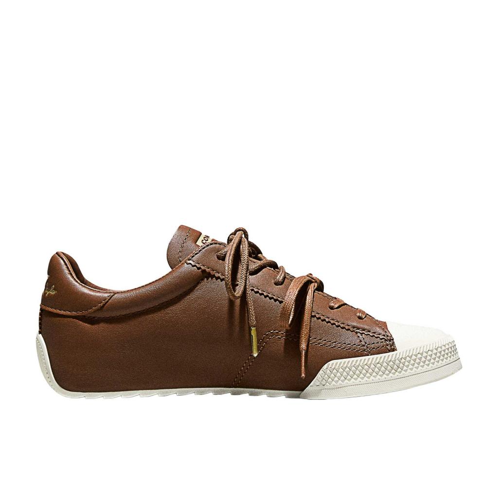 Converse Chuck Taylor de Cuero All Star Caña Baja Suela Gruesa Moda Absorción de Impactos Zapatos Casuales Zapatillas Unisex A18890C