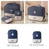 3Pcs/4pcs/set Portable Medical Storage Bag Camping Emergency First Aid Kit Organizer Home Outdoor Travel Bag