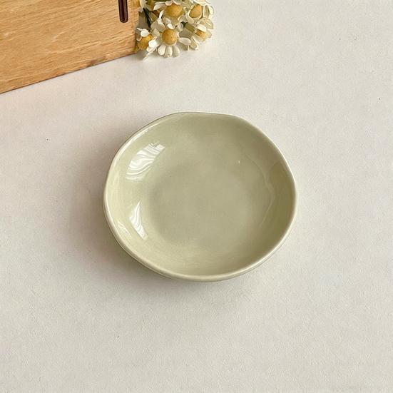 Ceramic Dipping Sauce Dish for Hot Pot BBQ Small Condiment Plate for Sushi Soya Sauce Vinegar Dishwasher Safe Appetizer Bowl