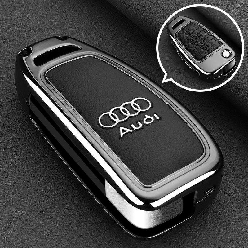 For Audi 8V2026New Zinc Alloy Car Remote Key Case Cover Shell for Audi A1 A3 A4 8P 8L 8V A5 B6 B7 A6 A7 C5 C6 Q3 Q5 Q7 4F S3 S4 S6 Rs3 Tt