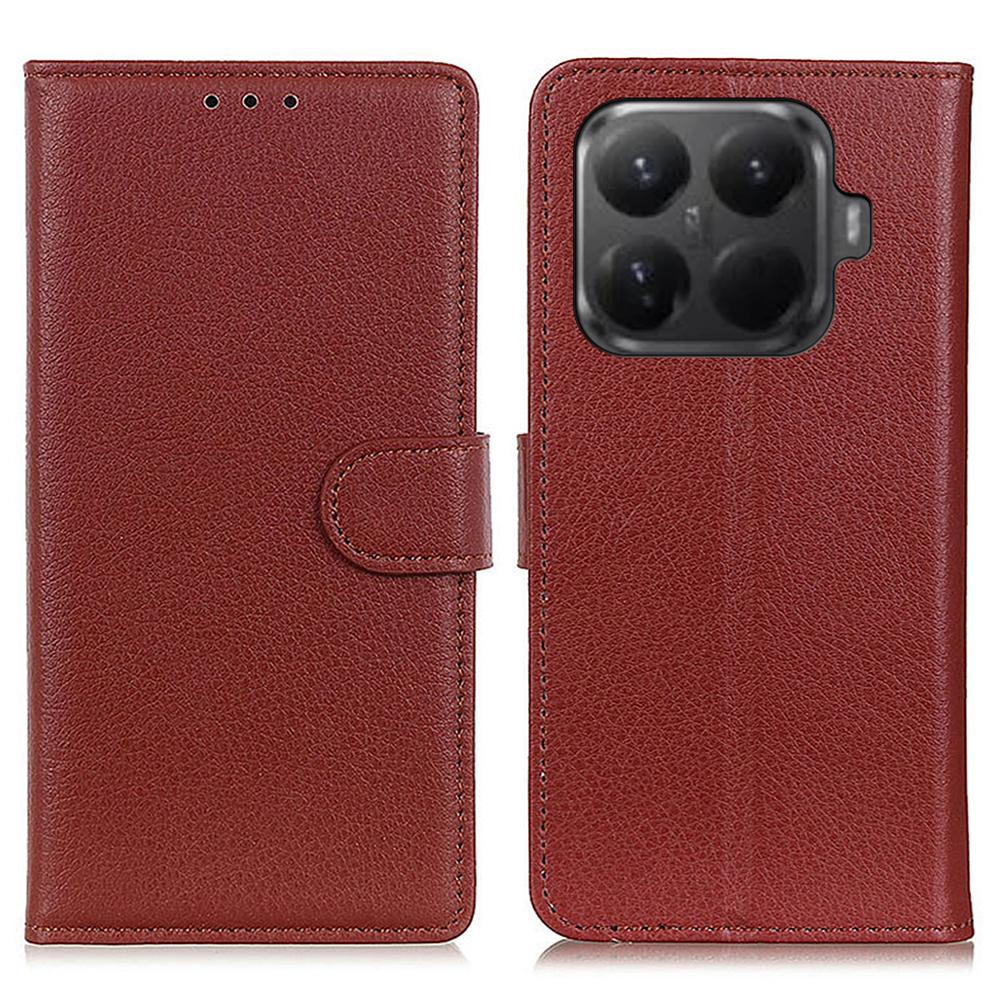 For Xiaomi 15T Pro Wallet Case PU Leather Phone Cover Litchi Texture
