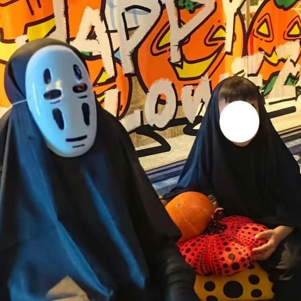 Japanese No Face Man Cosplay Costume Unisex Halloween Anime Carnival Party Adult Clothing Including Ghost Mask Gloves Comic Con