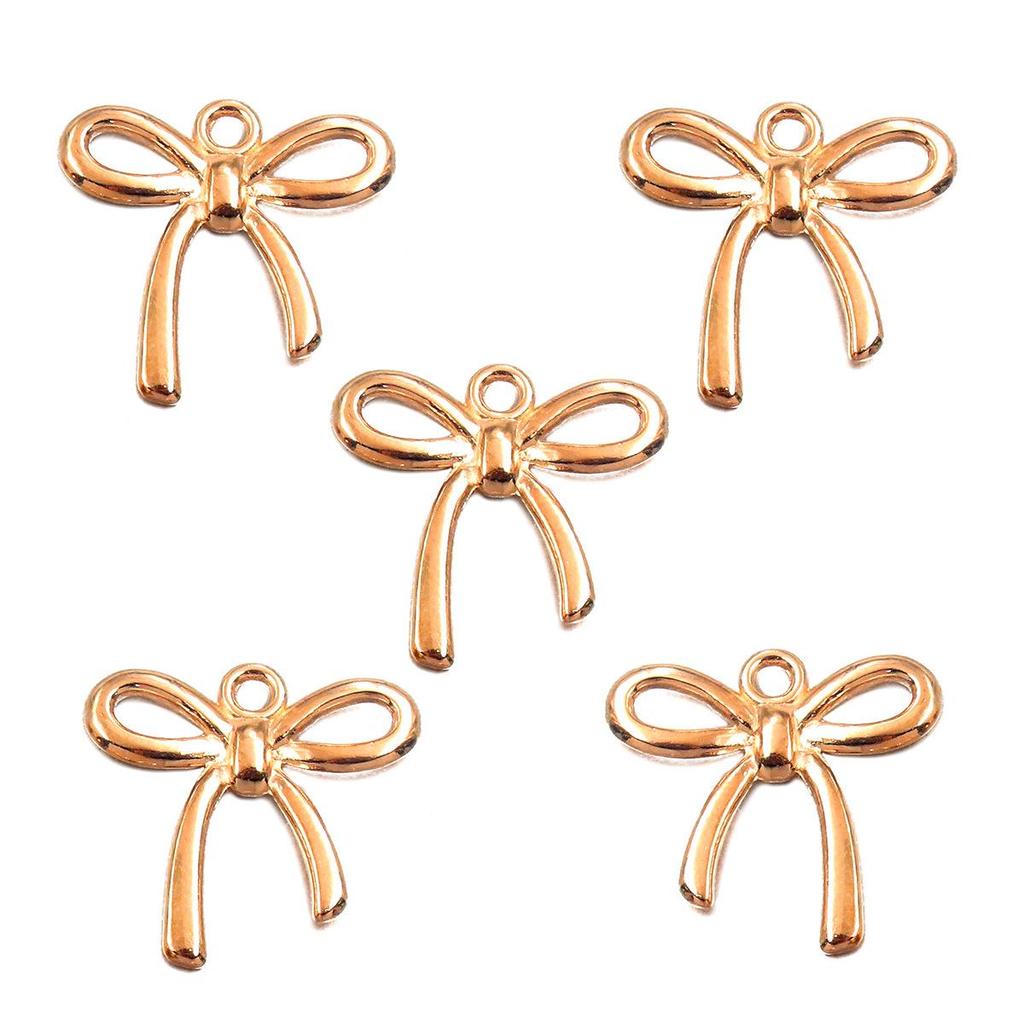 23 Styles Bowknot DIY Alloy Hollow Pendant Charm for Handmade Necklace & Bracelet