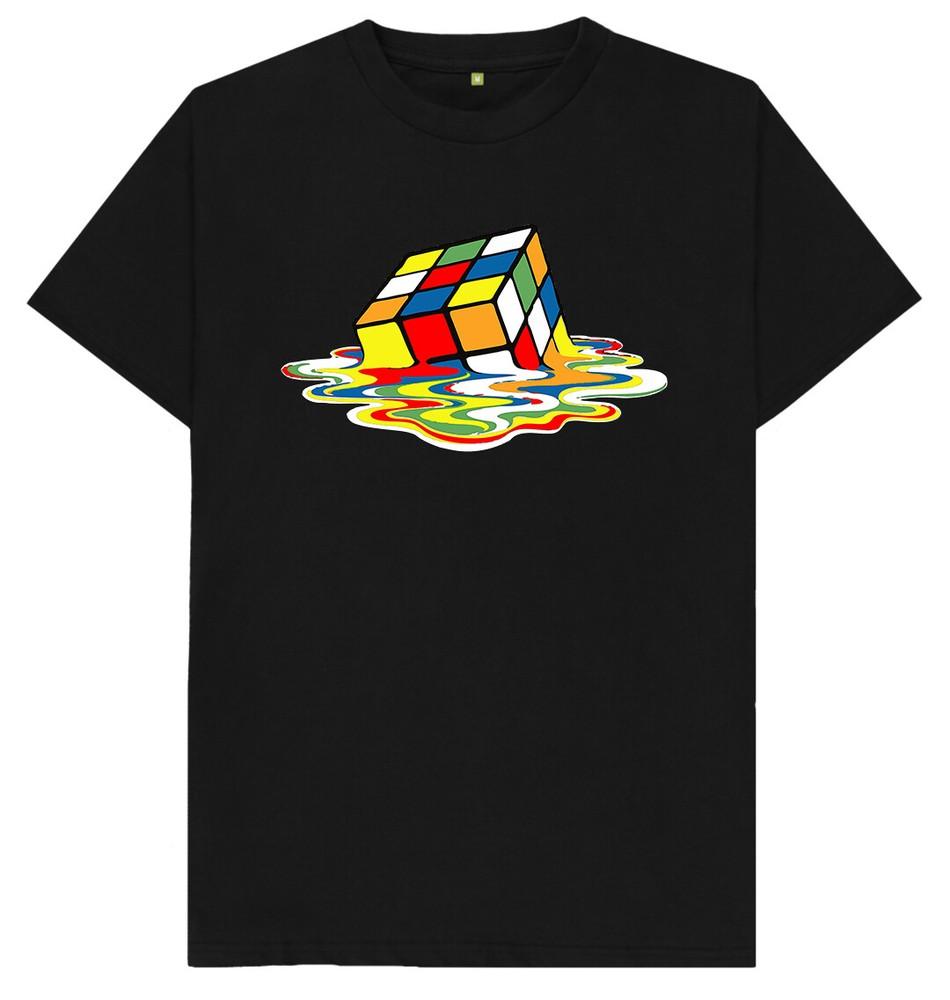 Melting Rubix Cube T Shirt