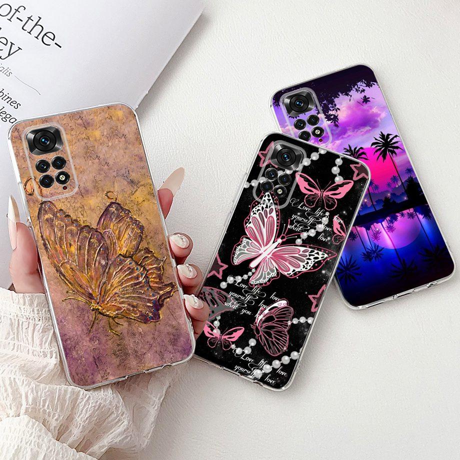 Funda For Xiaomi Redmi Note 11 Pro Note 12 Pro 4G Case Note11 11S Soft Silicone Bumper Goth Cool Dragon Tiger Cartoon Back Cover