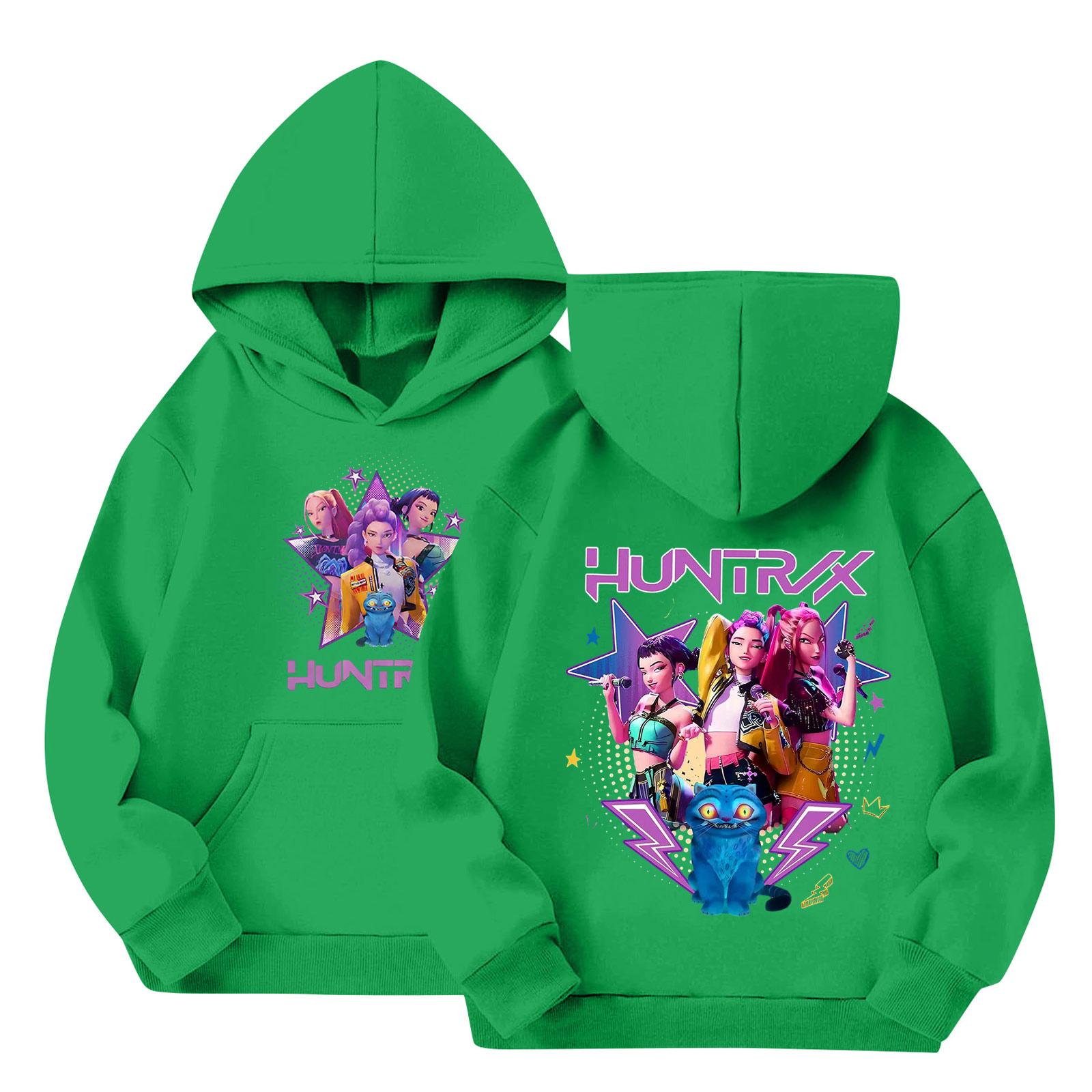 Children s Long-sleeved Loose Pullover Letter-printed Hooded Sweatshirt 110