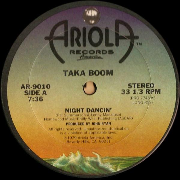 

12inch Record TAKA BOOM Night Dancin AR9010 Ariola Records 1979 US Dance Electronica Used
