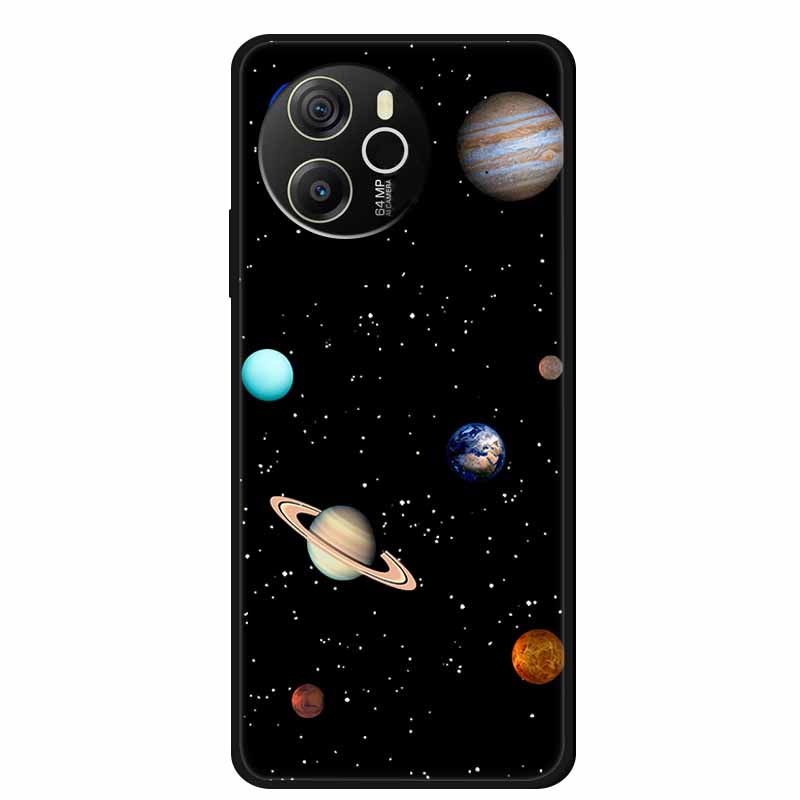 Para Funda Blackview Shark 8 Original Silicona Suave TPU Fundas de Teléfono Cubierta Trasera Para Blackview Shark8 Protector Moda Planeta Coque