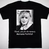 Marianne Faithfull Thank You Tribute T Shirt Full Size S XL Vintage Washed Streetwear Graphic Slightly