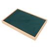 Ear Stud Tray Flannel Wood 216 Holes Lightweight Elegant Luxury Jewelry Storage Case Green