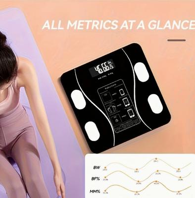 Wireless Weighing Scale-accurate Digital Bathroom Scale, Wireless Connection, Bathroom Weighing, Exquisite Digital Scale.