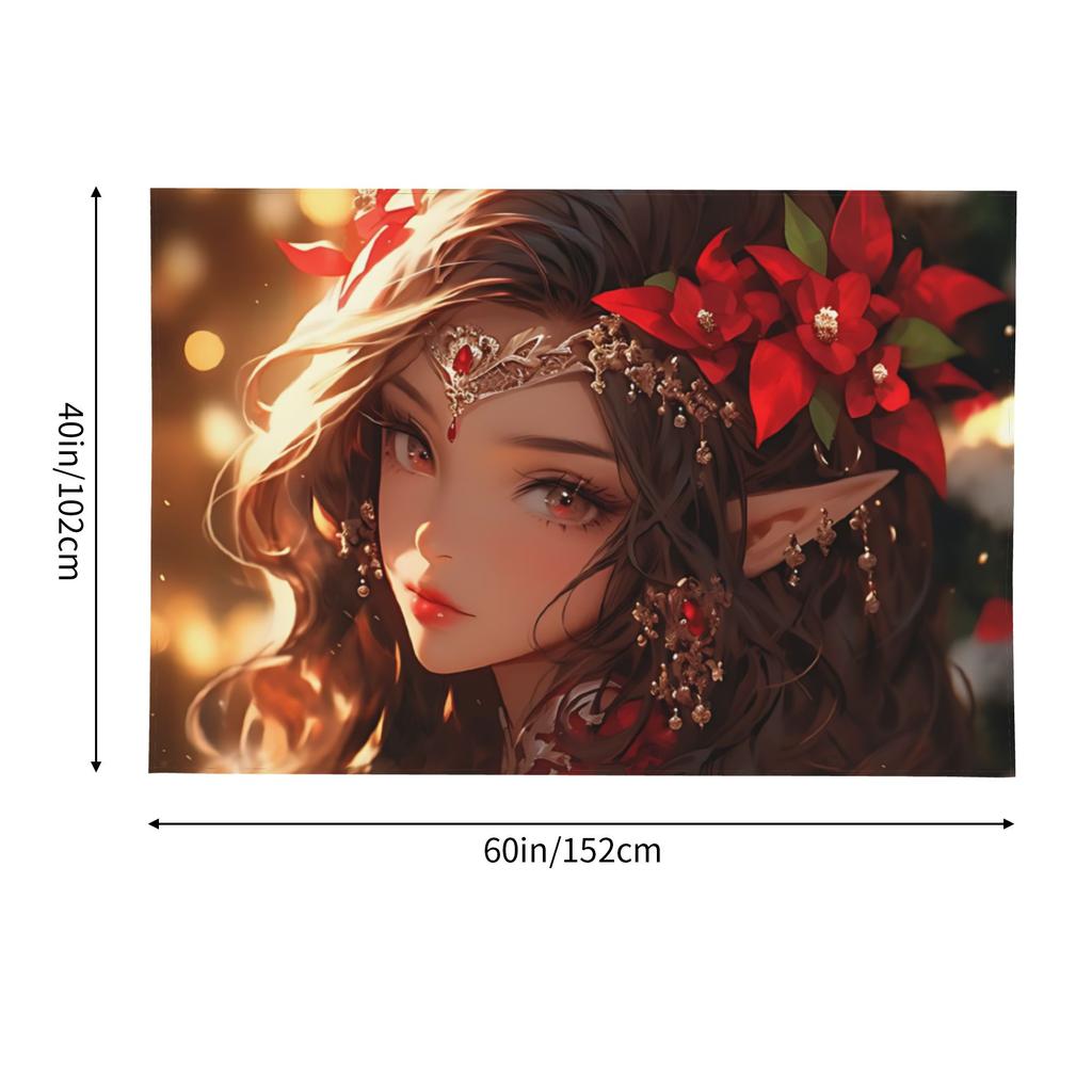 Merry Christmas Anime Tapestry Wall Hanging Blanket Tapestry Home Decor Items Wall Decorations