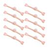 10pcs Handmade Chinese Frog Buttons Traditional Bead Embellished Fasteners Ethnic Clothing Accessories