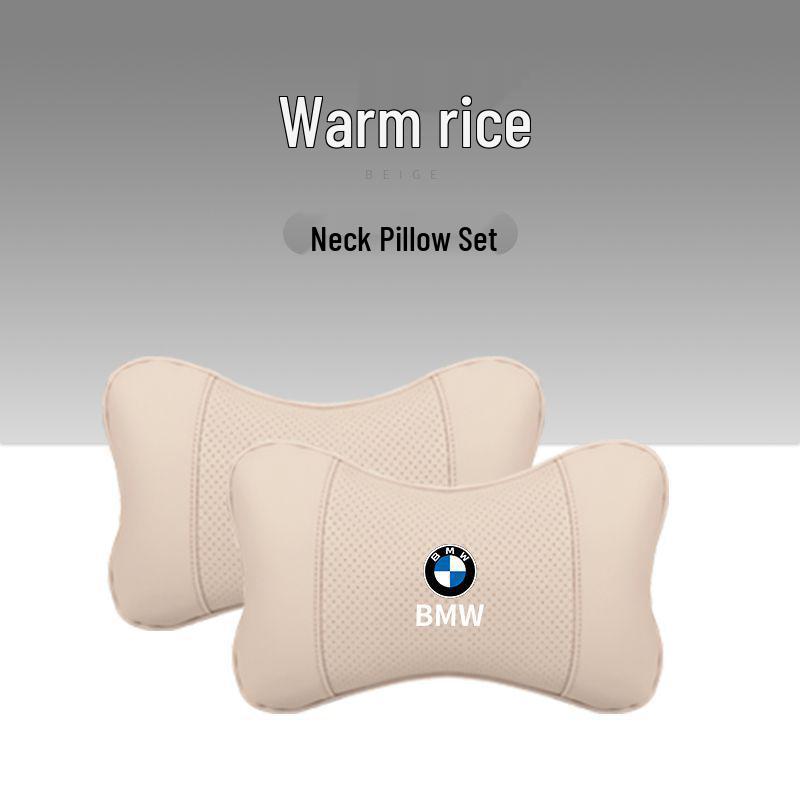 BMW Headrest & Lumbar Support Pillow - Fits X1, X3, X5, and 1/3/5/7 Series for Neck Protection & Interior Decoration