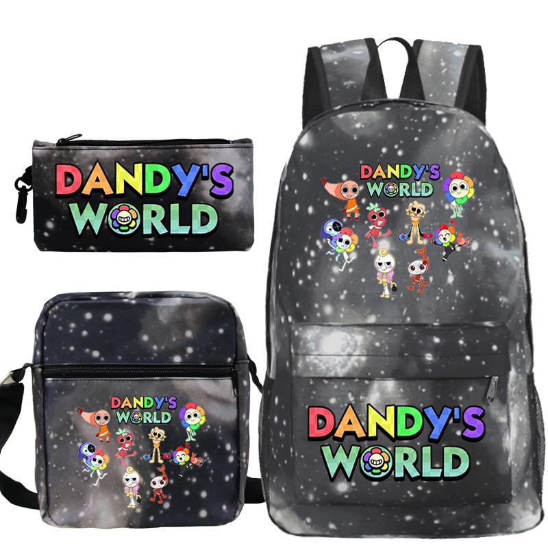 New Dandy's World Game Merchandise Cartoon Print Children's Backpack Cross-border Large-capacity Student Schoolbag