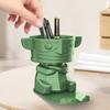 Pencil Holder Desktop Organizer Large Capacity Creative Shape Multipurpose Funny Makeup Brush Holder Mobile Phone Stand