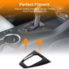 Carbon Fiber Gear Shift Bezel Panel Cover For Mustang 24+ Automatic Accessories