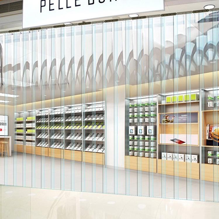 Transparent PVC Door Curtain: Windproof, Dustproof, Self-Adhesive, Mosquito-Proof, Cold Insulation for Supermarkets and Shopping Malls