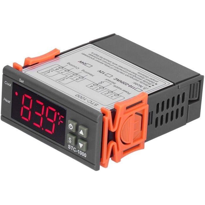 STC-1000 Thermostat numérique 24V - Régulateur de température NTC refroidissement/chauffage, alarme