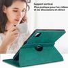 Case + Tempered Glass for Xiaomi Pad 8 /8 Pro/7/7 Pro/9, Shockproof Rotating Tree Pattern Leather Effect Green
