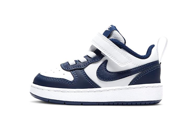 

Nike Court Borough 2 Low Comfortable Low top Skateboard Shoes Blue White Infant And Toddler BQ5453-107 22