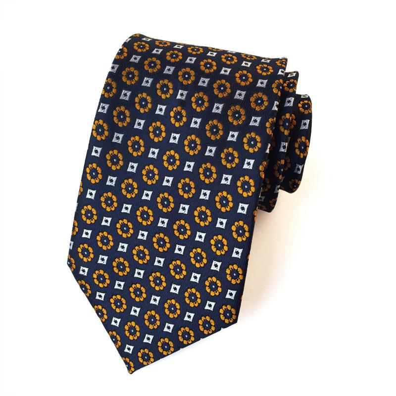 New Men's Classic Floral Dot Tie Luxury 8cm Jacquard Neck Tie Necktie For Men Business Wedding Party Daily Wear Accessory