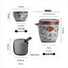 Taozhi Portable Ceramic Travel Tea Set