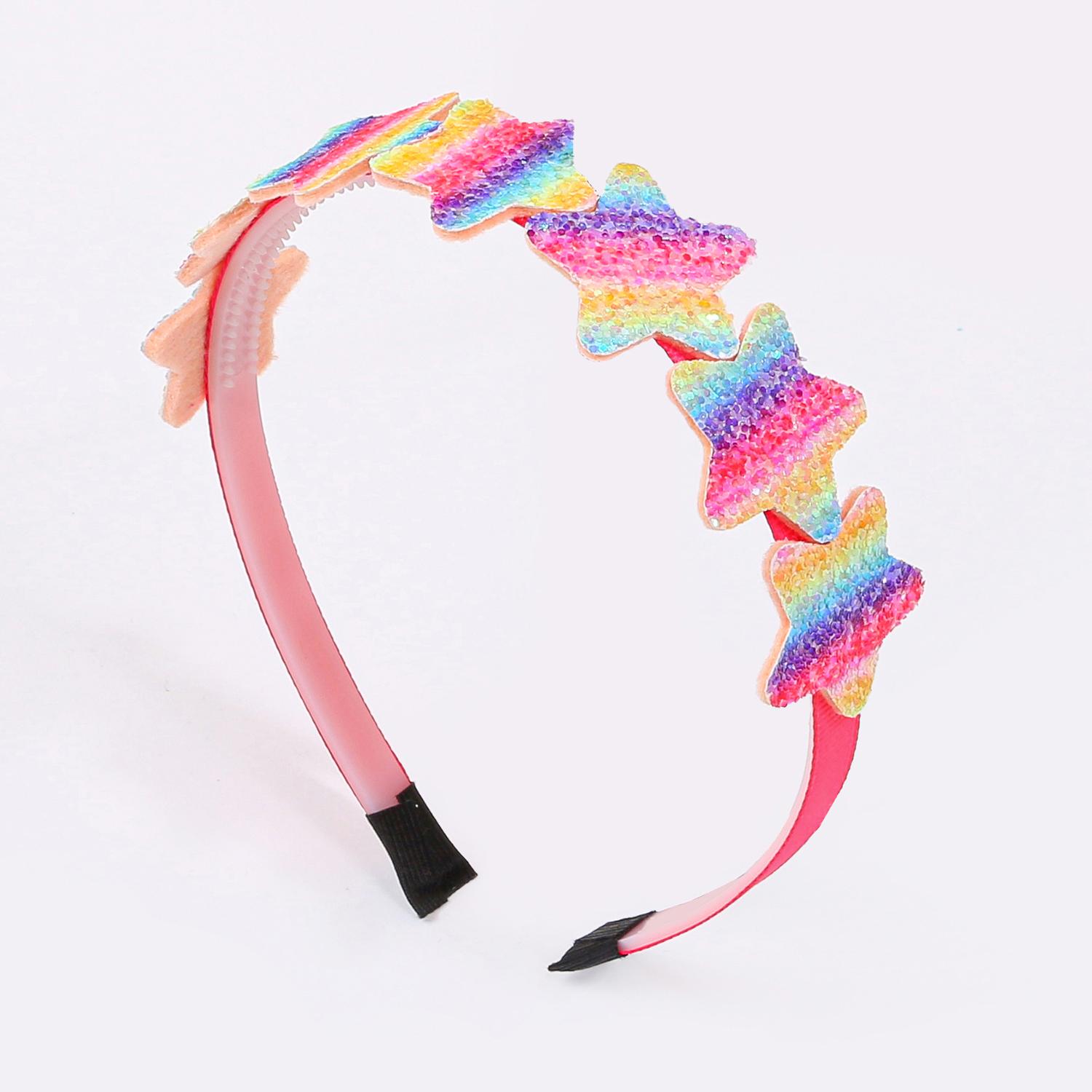 

1/3 шт. Радужная повязка на голову со звездой Гордость Луна Аксессуары для волос Свадебный декор для вечеринки Праздничный блестящий ободок для волос с сердечками Головной убор