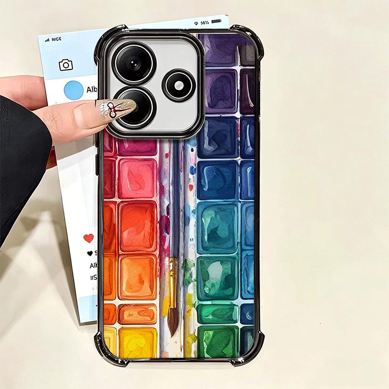 Watercolors Set Paint Palette Soft Phone Case For Xiaomi Poco X7 X8 Pro Max X6 X5 X3 F8 Ultra F7 M8 M7 M5S Redmi 15C 15A 15 14C