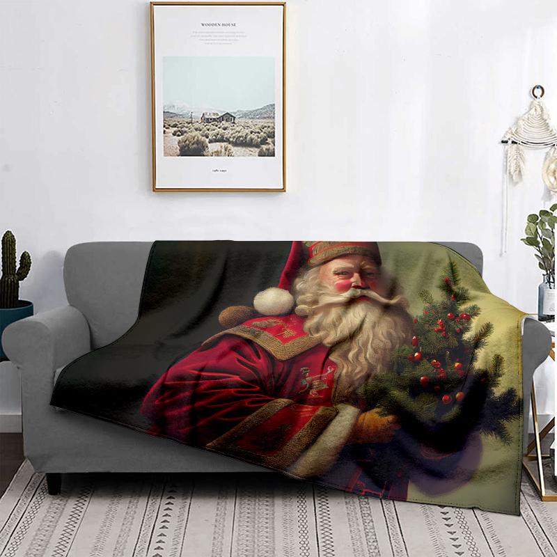 Hjemmedekorasjon plysj pledd sofateppe sengeteppe seng fluffy myke tepper dekor rutete moderne Halloween god jul vinter