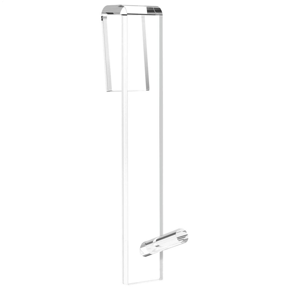 

Acrylic Bathroom Hooks For Towels Bathroom Door Over Shower Towel Rack No Drilling Shrinkable Opening Bedroom Clothes Hanger прозрачный