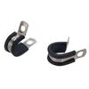 47× Car Hose Rubber Cushion Insulated Clamp 1/4" 5/8" 3/8"Stainless Steel Cable Clamps Assortment Kit