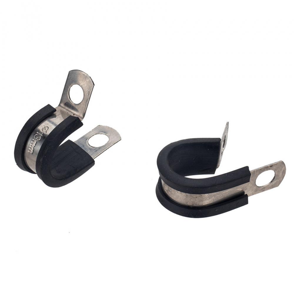 47× Car Hose Rubber Cushion Insulated Clamp 1/4" 5/8" 3/8"Stainless Steel Cable Clamps Assortment Kit