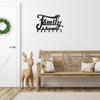 1pc Black Metal Wall Mounted Key Holder - Decorative Home Rack with Hooks, Stylish Iron Art for Keys and Coats