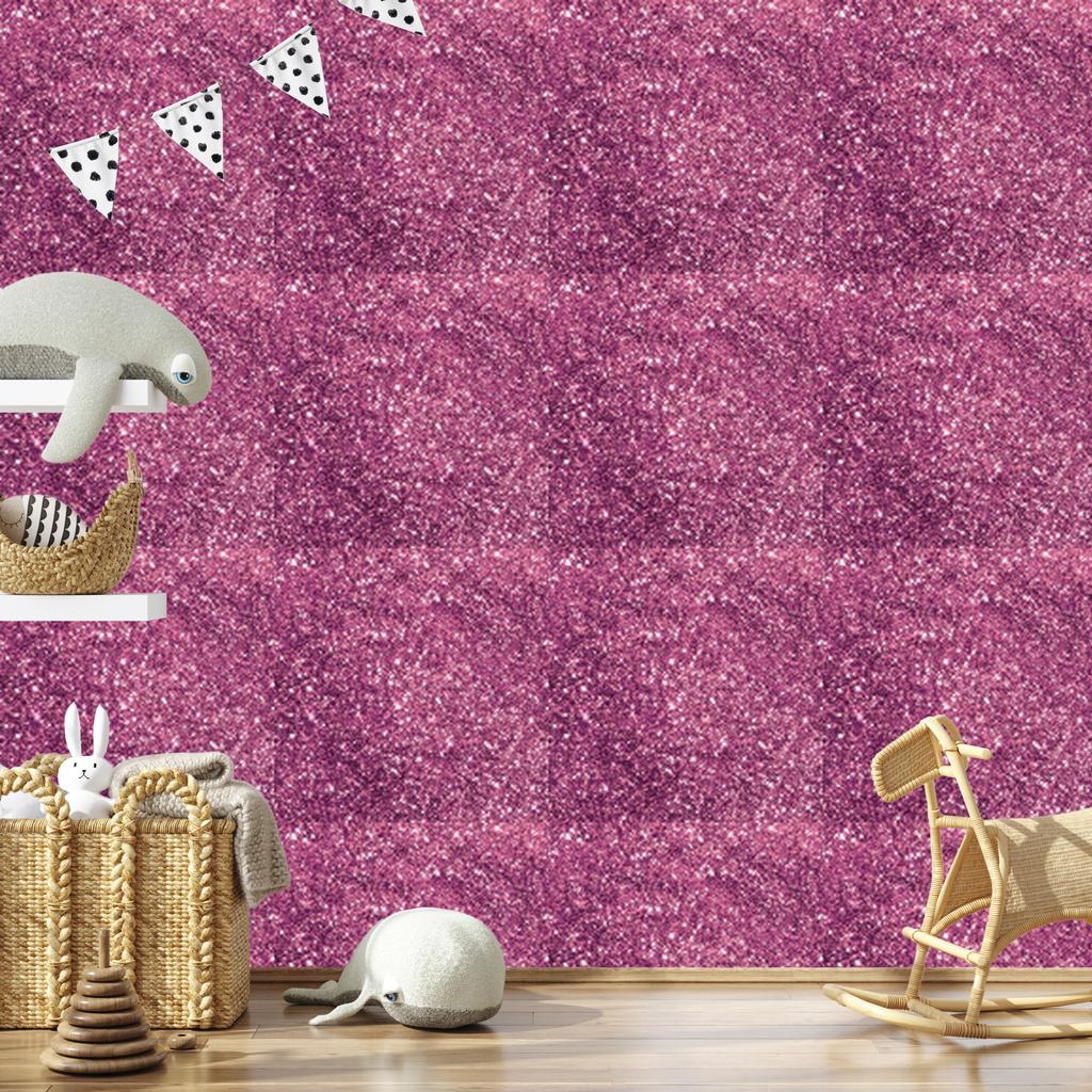 Purple, powder pink and burgundy glitter wallpaper 50x1000
