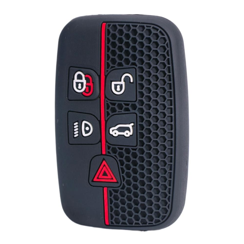 Copri Portachiavi in Silicone per Land Rover Range Rover Evoque Discovery Sport Jaguar XE XF XJ F-Pace F-Type Morbido Custodia Protettiva per Chiave Adatta a Smart a 5 Pulsanti