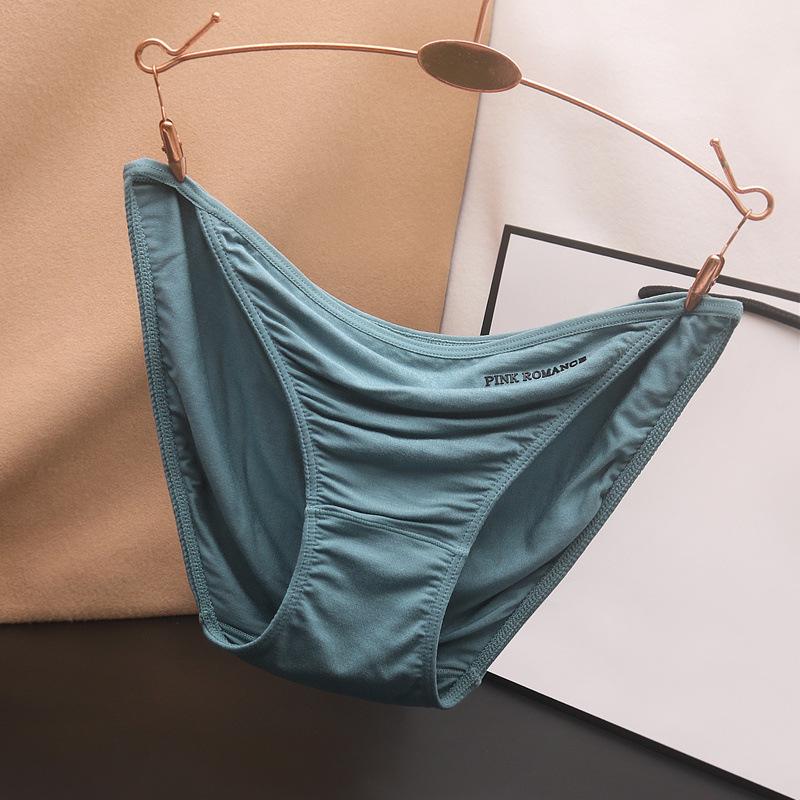 

Женские бесшовные трусики-треугольники высокого качества с буквенным дизайном Large