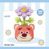 Bionic Eternal Flower Building Blocks: Sunflower and Rose Assembly Toy for Children