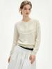 Women's Retro Wool Lace Knit Sweater: Long Sleeve, Loose Fit, Versatile Autumn Top