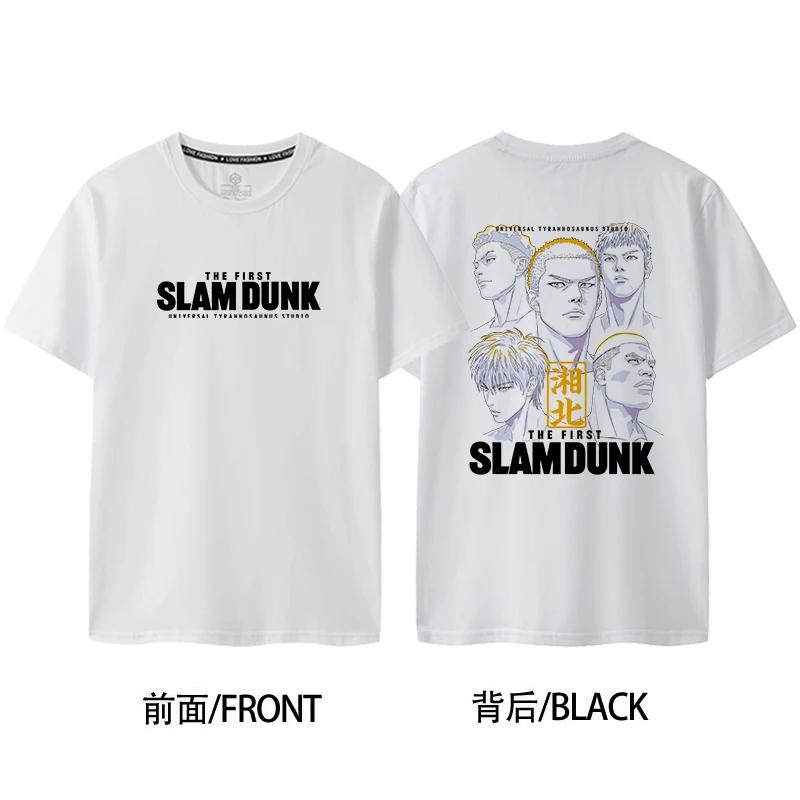 Slam Dunk Master Sakuragi Flower Path SHOHOKU Team Jersey Short Sleeved Men's&women's Pure Cotton Basketball T-shirt 71105
