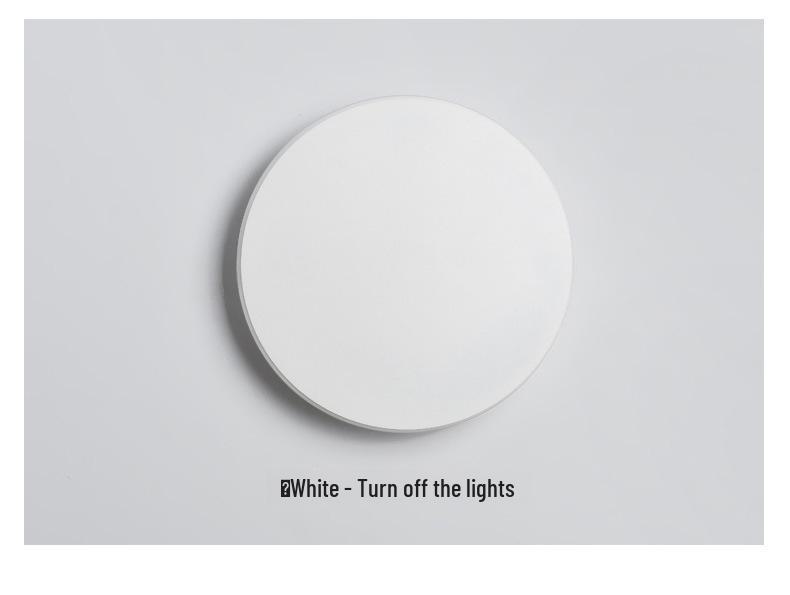 Nordic Modern LED Wall Lamp for Bedroom, Corridor, Staircase - Touch Control, Round Shape - Simple and Stylish Design