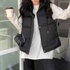 Plus Size Down Vest for Women Winter Thickened Windbreaker Sleeveless Coat Waterproof Tops Vest Jacket