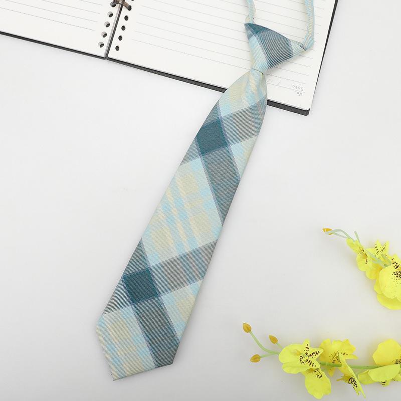 Japanese Plaid Black Bow Tie Collar Rope Women'S Necktie College Wind Streamer Jk Bow Shirt Ins Sailor Suit
