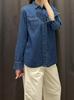 Autumn Women's Denim Tooling Shirt Long Sleeve Washed Shirt Air Conditioning Shirt Casual Jacket 179179 181111
