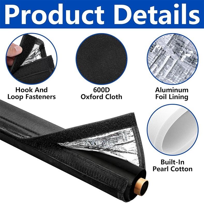 3   Copper Pipe Insulation Cover,72x10.2 Inch 600D Oxford Pipe Insulation Covers for Outside