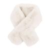 Cross Scarf Faux Rabbit Fur Thickened Soft Cozy Plush Cold Resistant Solid Color Autumn Winter Women Neck Warmer Collar Scarf for Daily Life
