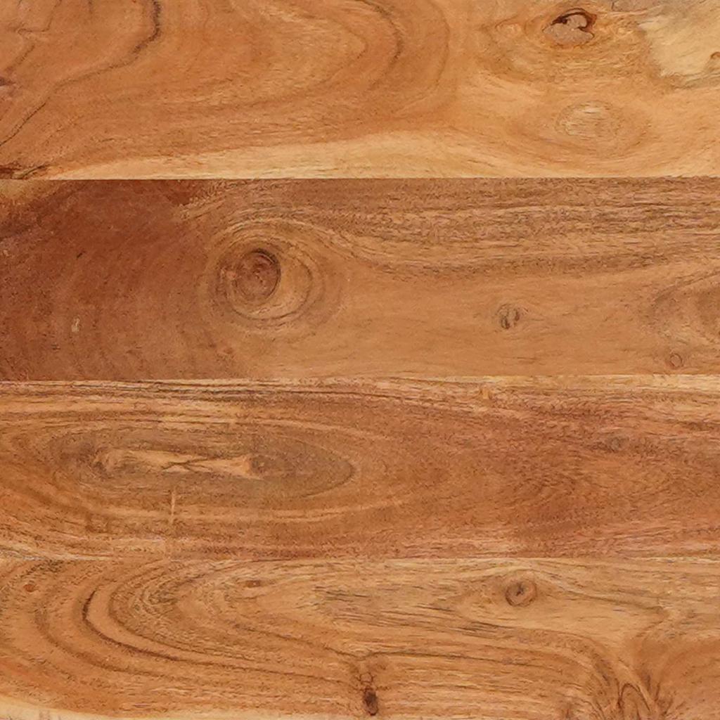 Beta Natural Sideboard with Doors 70 x 30 x 75 cm Solid Acacia Wood