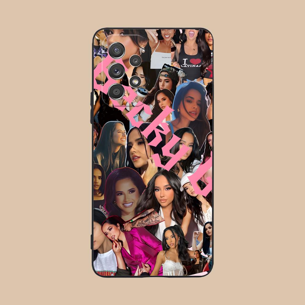 Moderne Becky G Mattes TPU Handyhülle für Samsung Galaxy M55 54 42 35 34 33 32 23 22 15 14 13 12 F55 5G Bunte Hülle